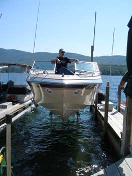 boat lifted